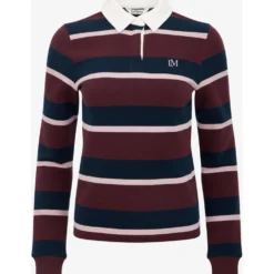 LeMieux Shirt Sloane Stripe Rugby Bramble