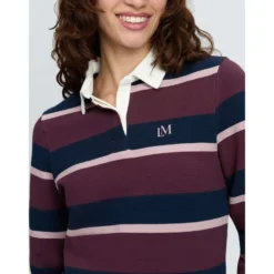 LeMieux Shirt Sloane Stripe Rugby Bramble