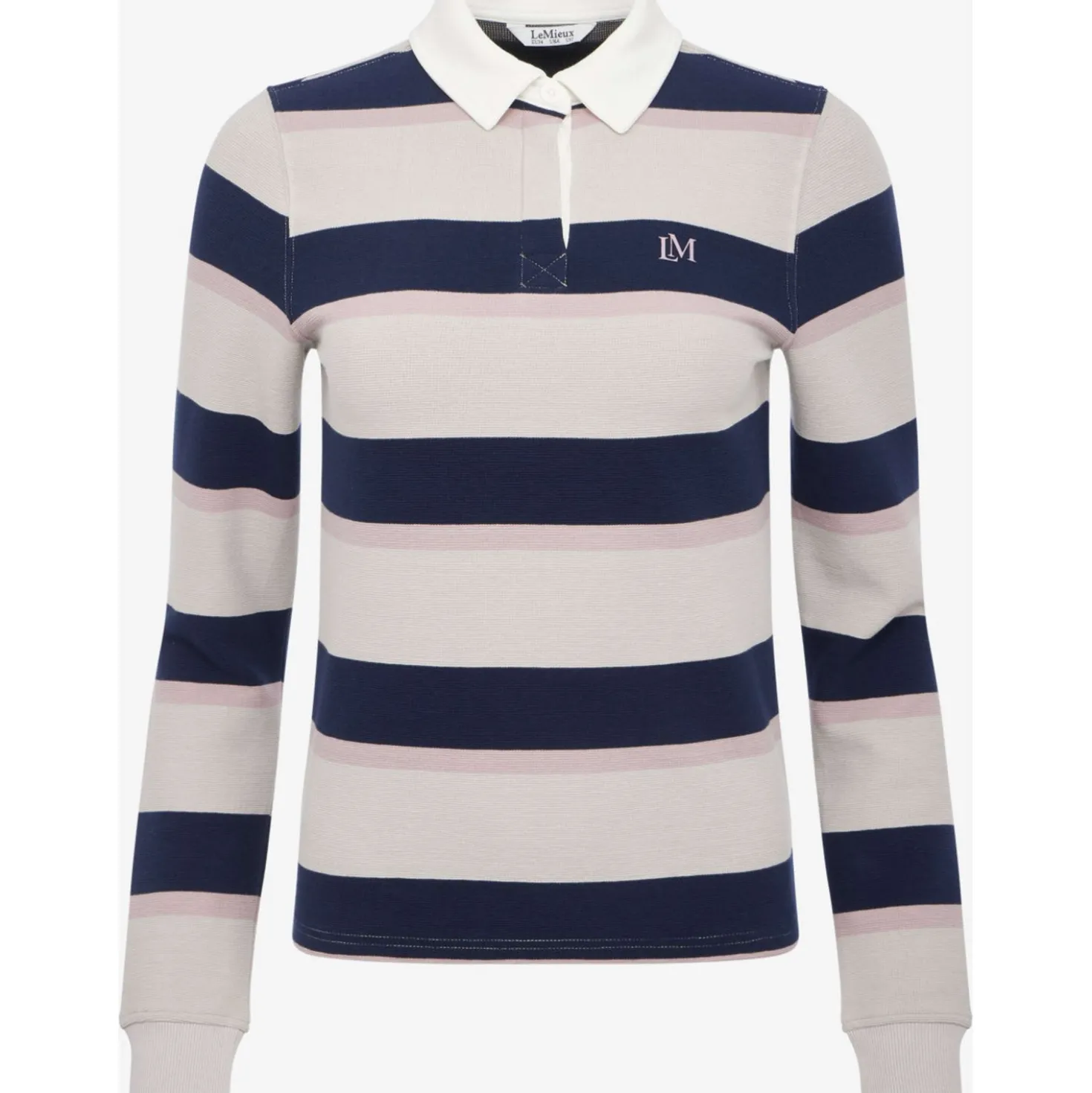 LeMieux Shirt Sloane Stripe Rugby Stone