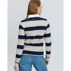 LeMieux Shirt Sloane Stripe Rugby Stone