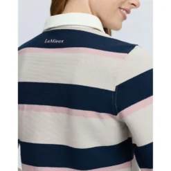 LeMieux Shirt Sloane Stripe Rugby Stone