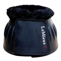LeMieux Springschoenen Rubber Bell Fleece Zwart