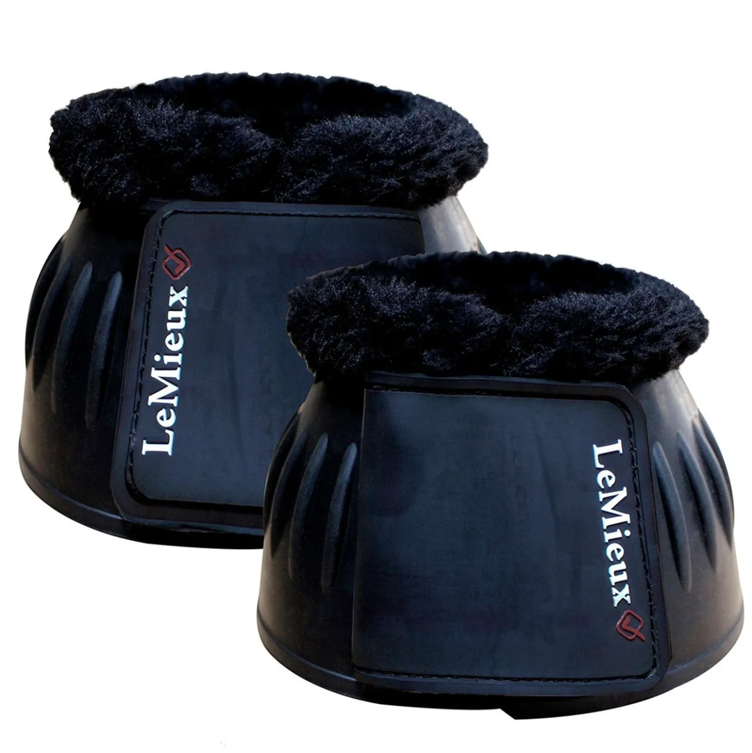 LeMieux Springschoenen Rubber Bell Fleece Zwart