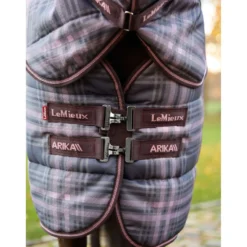 LeMieux Staldeken Arika Heritage Check with Neck 200g Cocoa