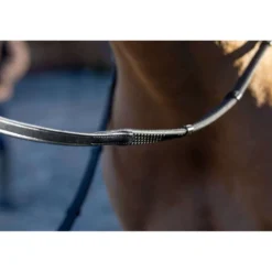 LeMieux Teugels Arika Soft Rubber with Stopper Zwart/Zilver