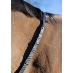 LeMieux Teugels Arika Soft Rubber with Stopper Zwart/Zilver