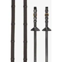 LeMieux Teugels Arika Soft Rubber with Stopper Bruin/Brass