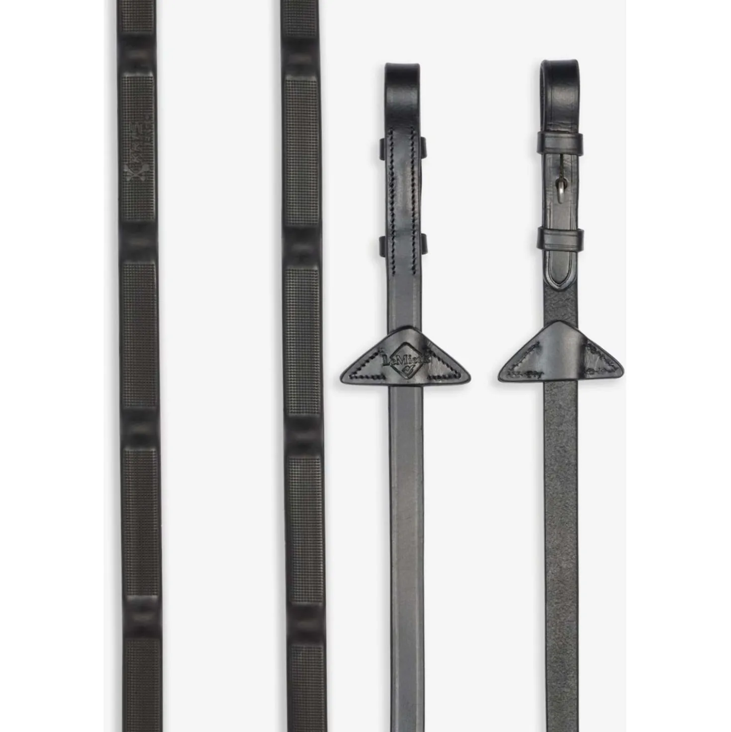 LeMieux Teugels Ergo Grip Rubber Zwart