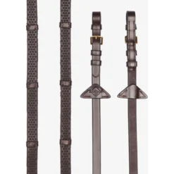 LeMieux Teugels Soft Rubber with Stoppers Havana/Brass