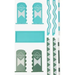 LeMieux Toy Pony Jump Set Azure/Sage/White