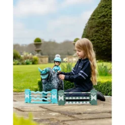 LeMieux Toy Pony Jump Set Azure/Sage/White