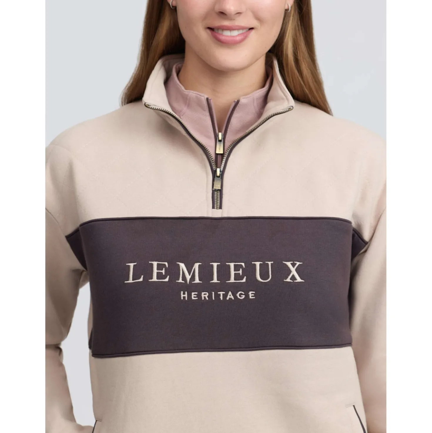 LeMieux Trui Heritage Quarter Zip Stone