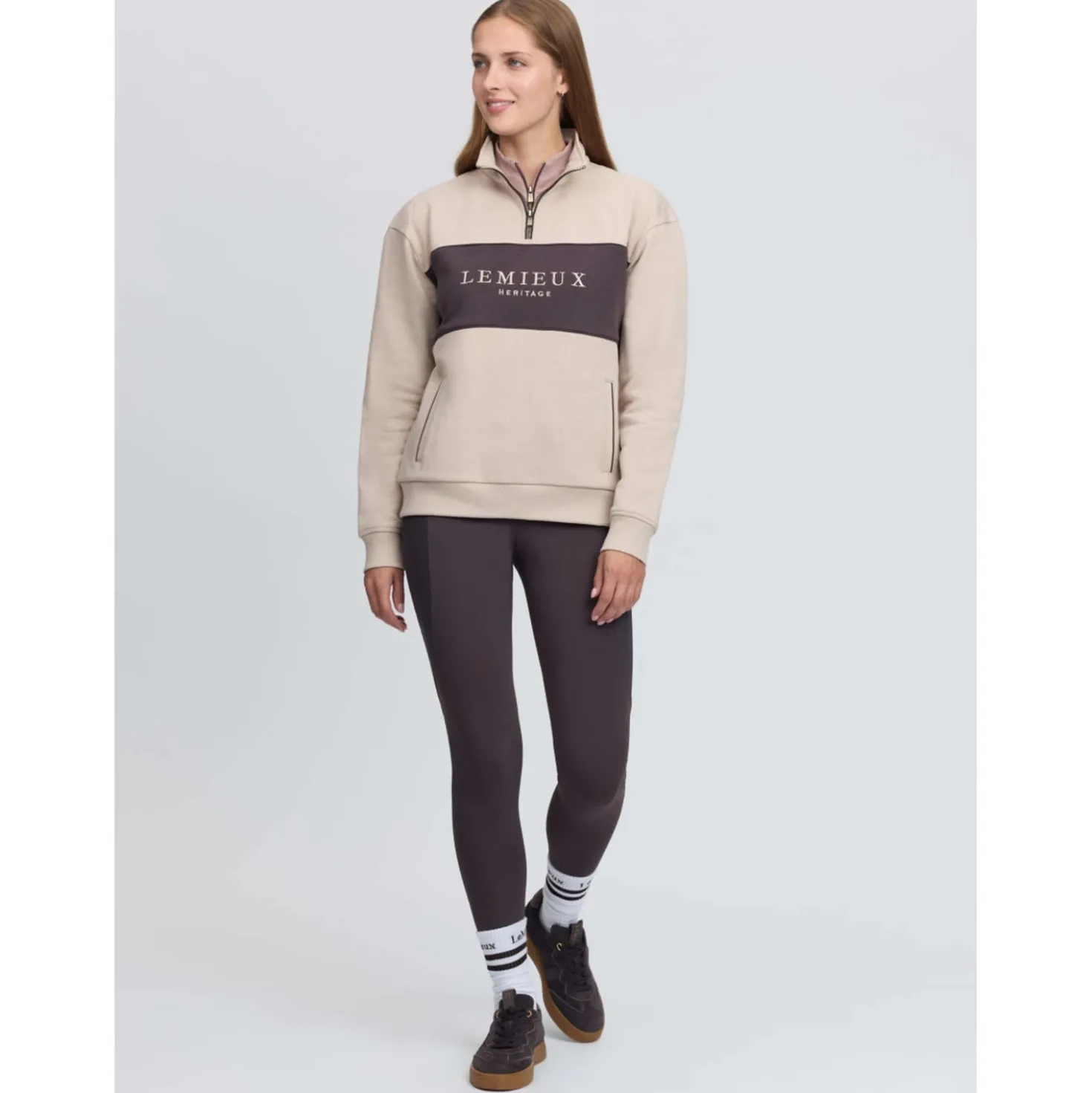 LeMieux Trui Heritage Quarter Zip Stone