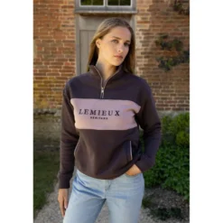 LeMieux Trui Heritage Quarter Zip Cocoa