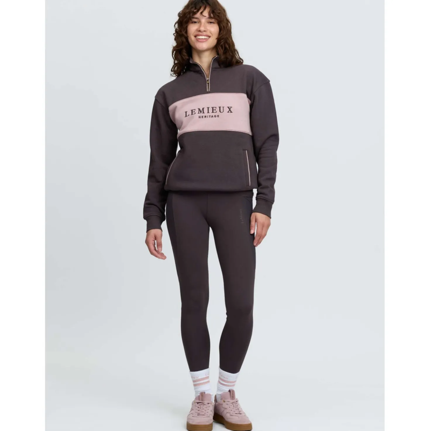LeMieux Trui Heritage Quarter Zip Cocoa