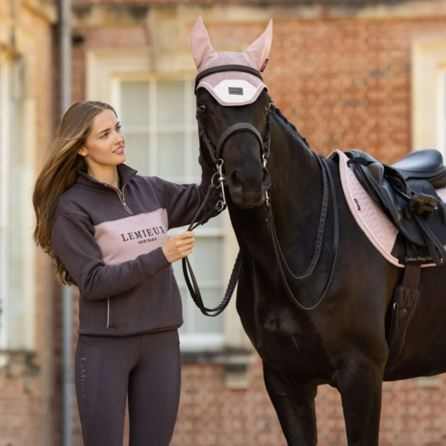 LeMieux Trui Heritage Quarter Zip Cocoa