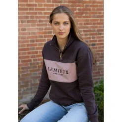 LeMieux Trui Heritage Quarter Zip Cocoa