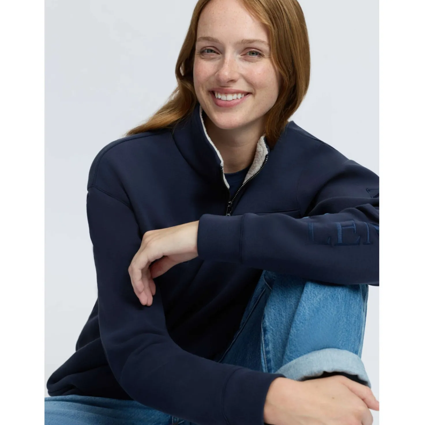 LeMieux Trui Scarlet Quarter Zip Navy