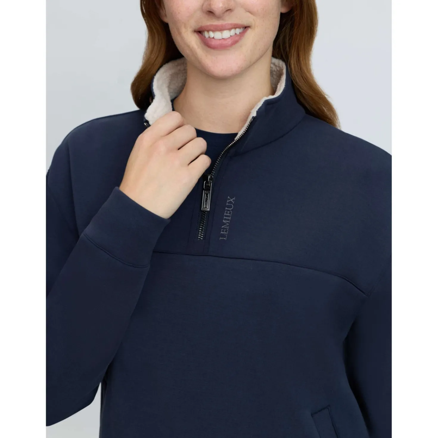 LeMieux Trui Scarlet Quarter Zip Navy