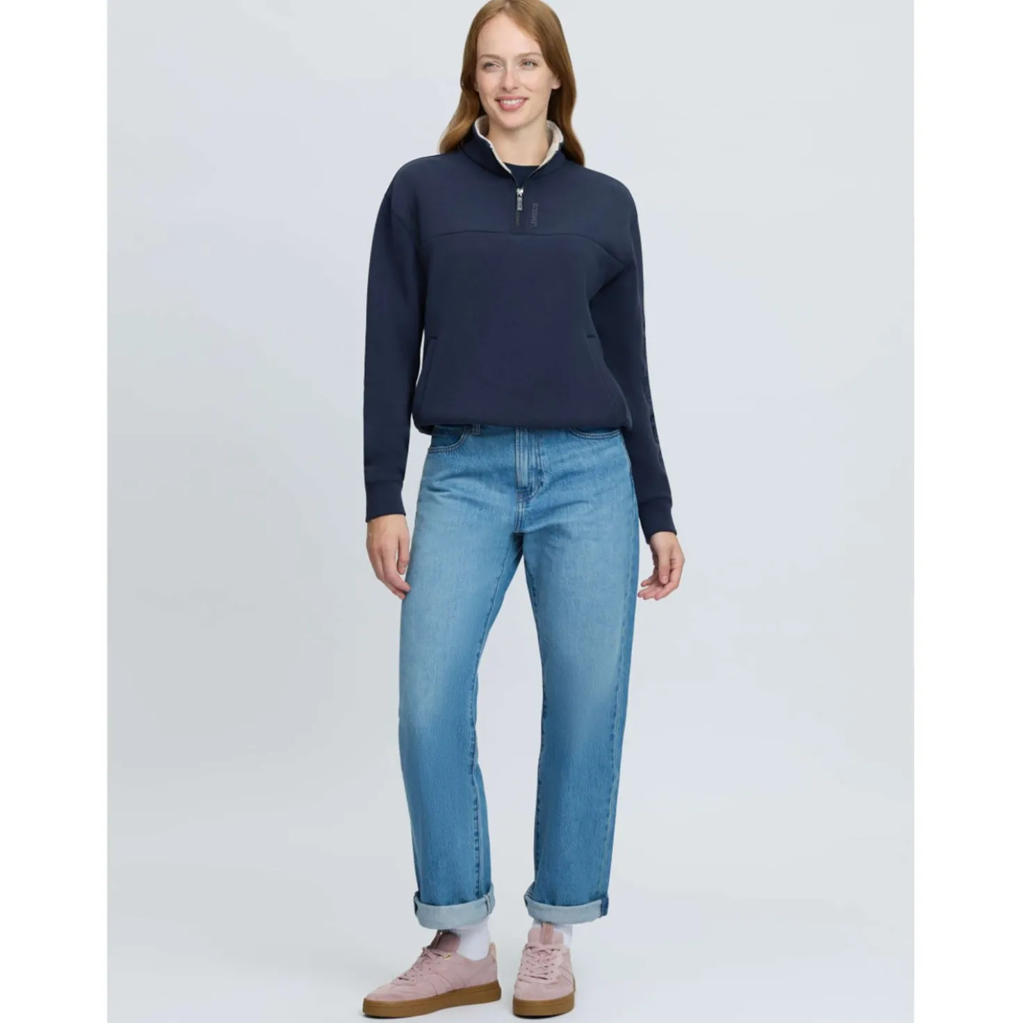 LeMieux Trui Scarlet Quarter Zip Navy