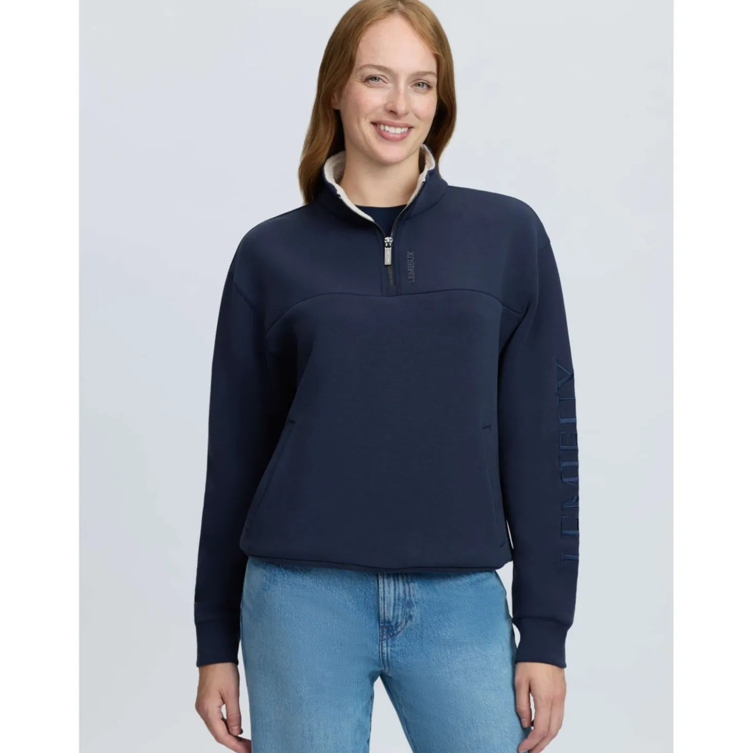 LeMieux Trui Scarlet Quarter Zip Navy