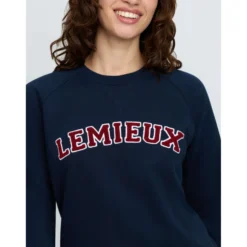 LeMieux Trui Vida Varsity Crew Neck Navy