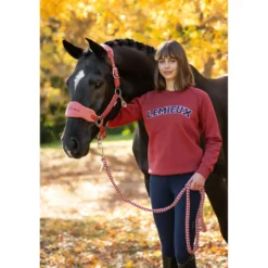 LeMieux Trui Vida Varsity Crew Neck Russet