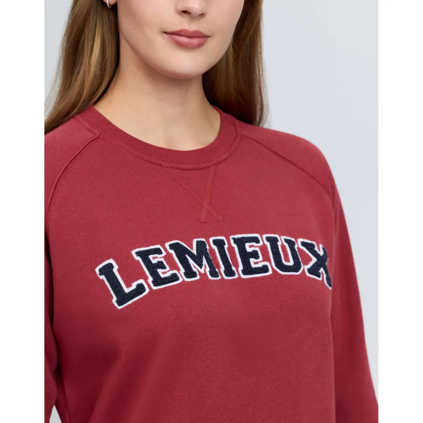 LeMieux Trui Vida Varsity Crew Neck Russet
