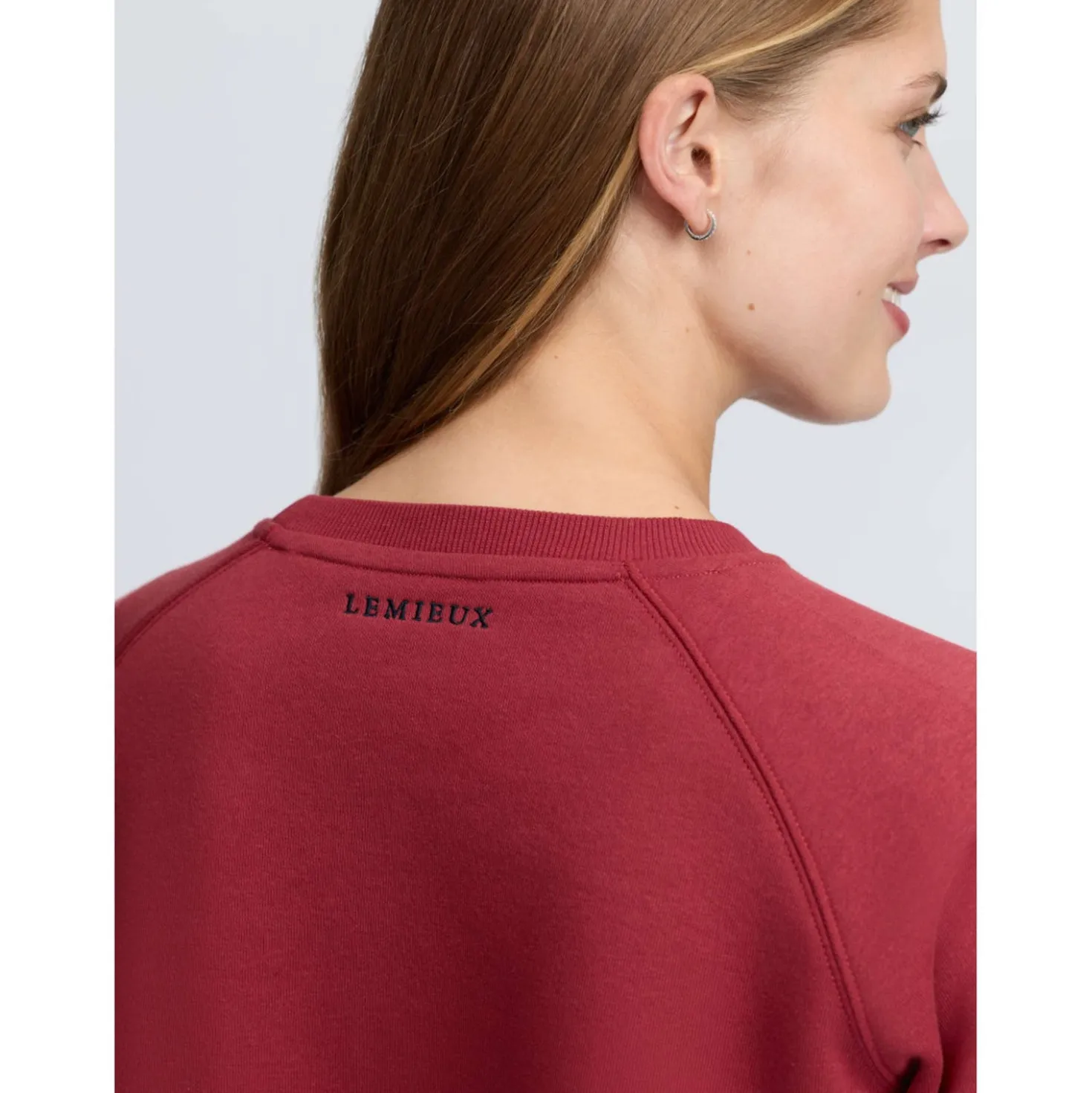LeMieux Trui Vida Varsity Crew Neck Russet