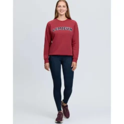 LeMieux Trui Vida Varsity Crew Neck Russet