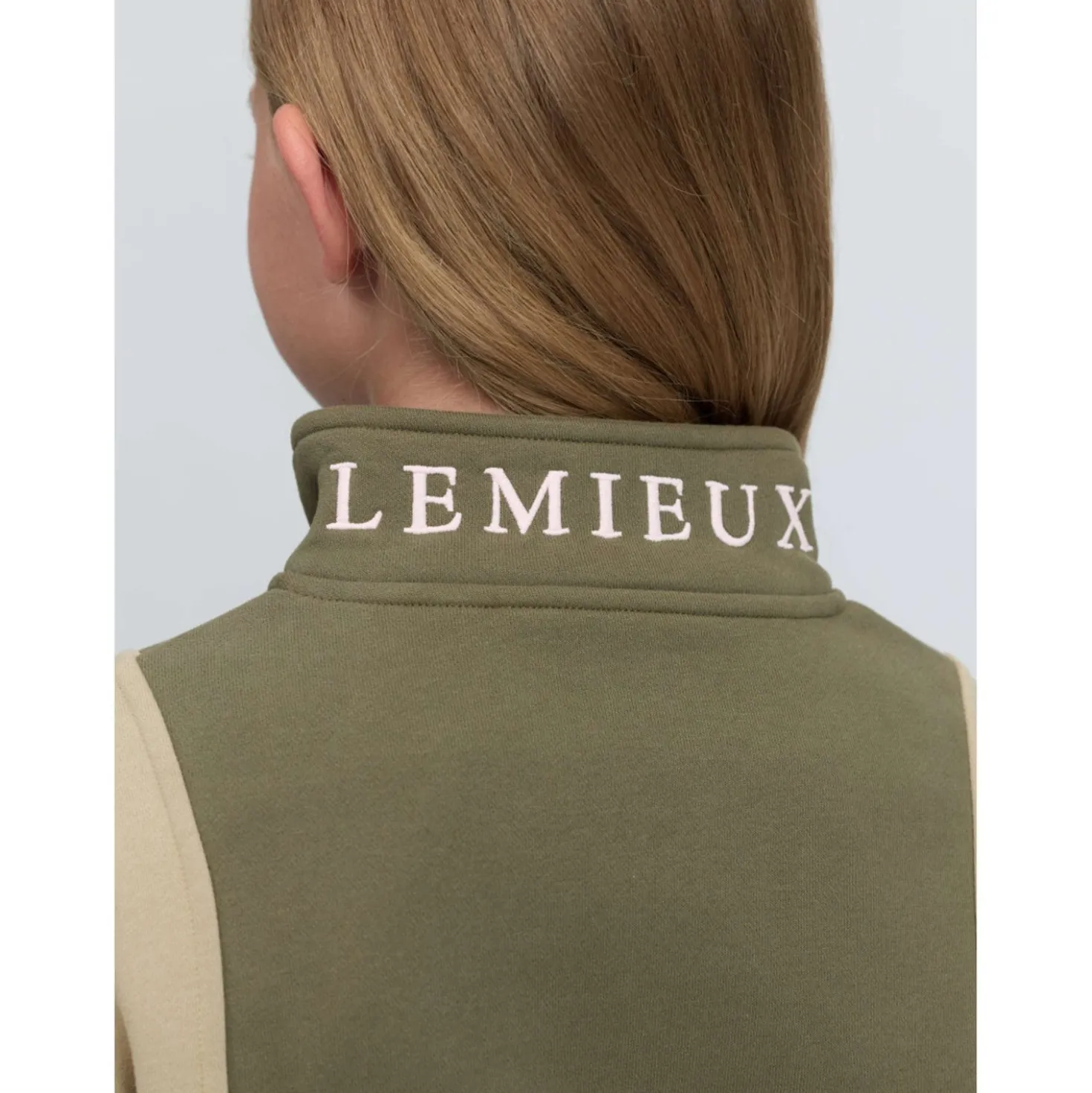 LeMieux Trui Viola Quarter Zip Kids Willow Green