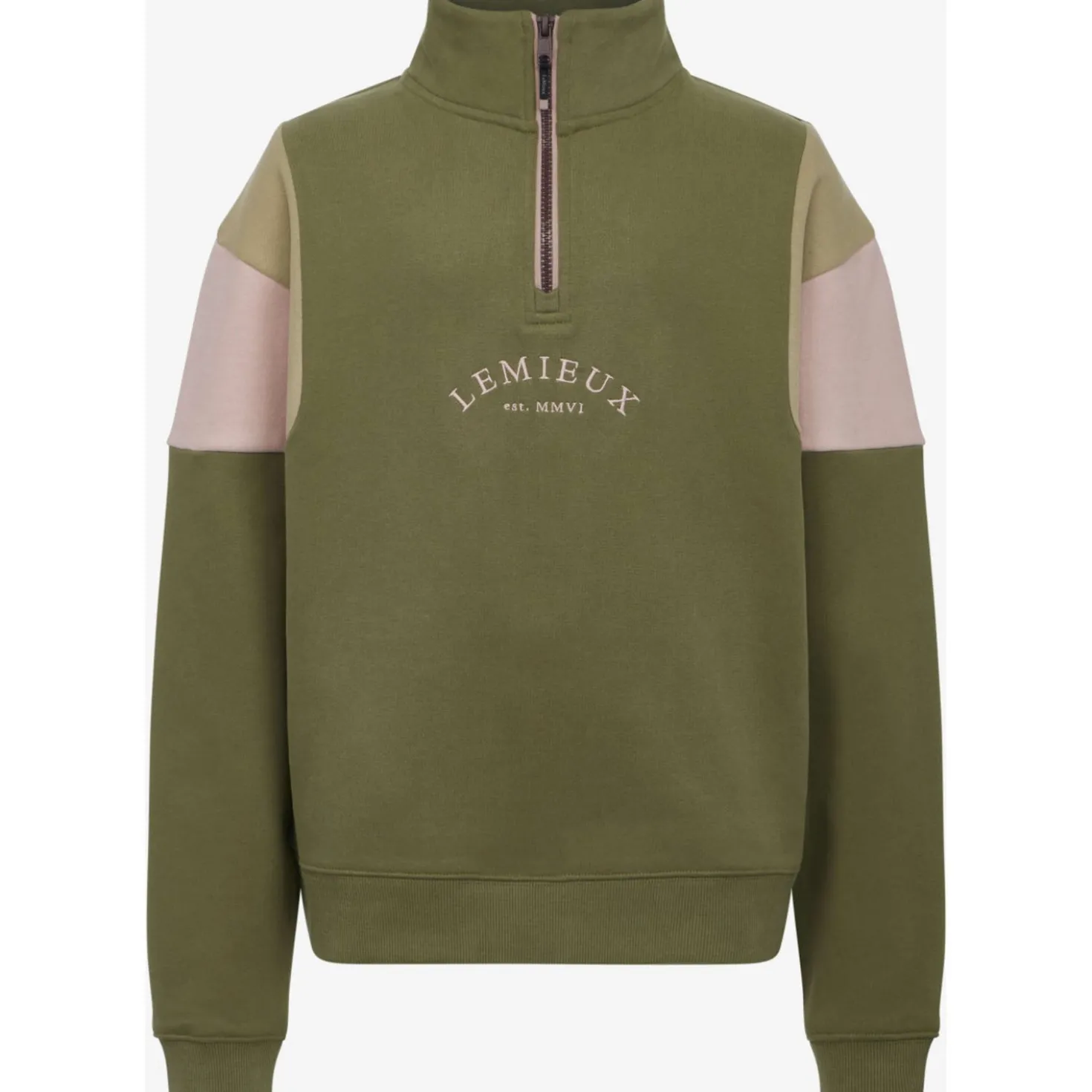 LeMieux Trui Viola Quarter Zip Kids Willow Green