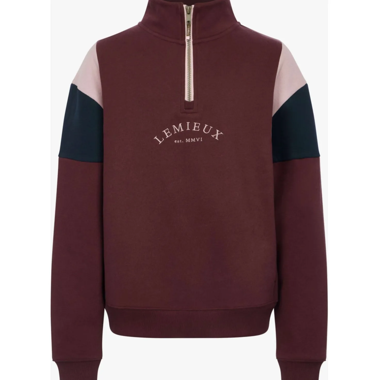 LeMieux Trui Viola Quarter Zip Kids Bramble