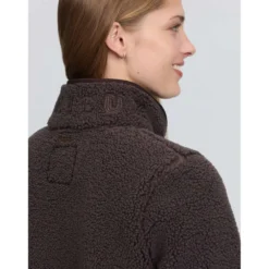 LeMieux Vest Heritage Borg Zip Through Cocoa