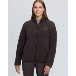 LeMieux Vest Heritage Borg Zip Through Cocoa
