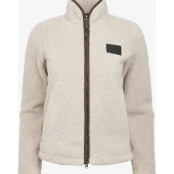 LeMieux Vest Heritage Borg Zip Through Stone