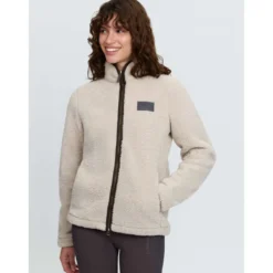 LeMieux Vest Heritage Borg Zip Through Stone