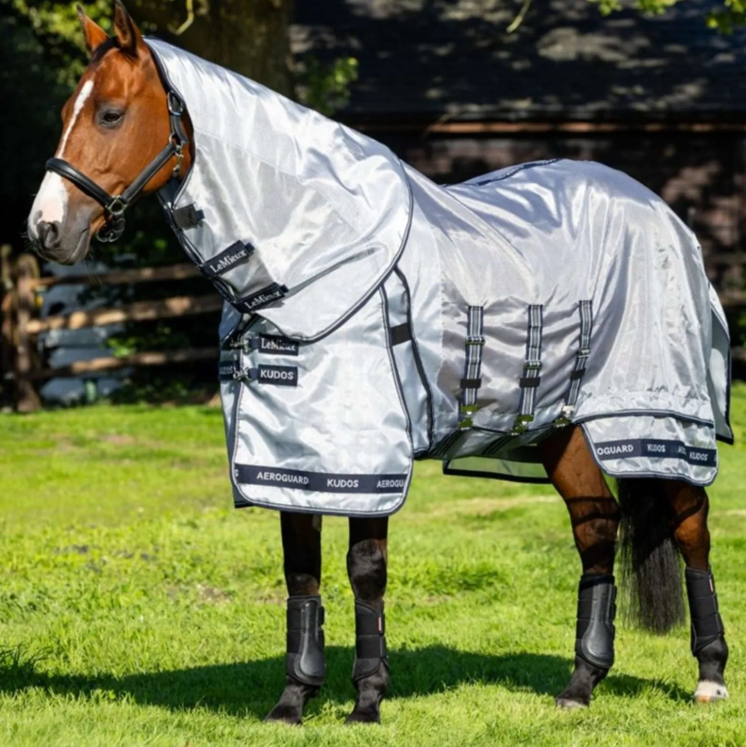 LeMieux Vliegendeken Kudos AeroGuard Zilver