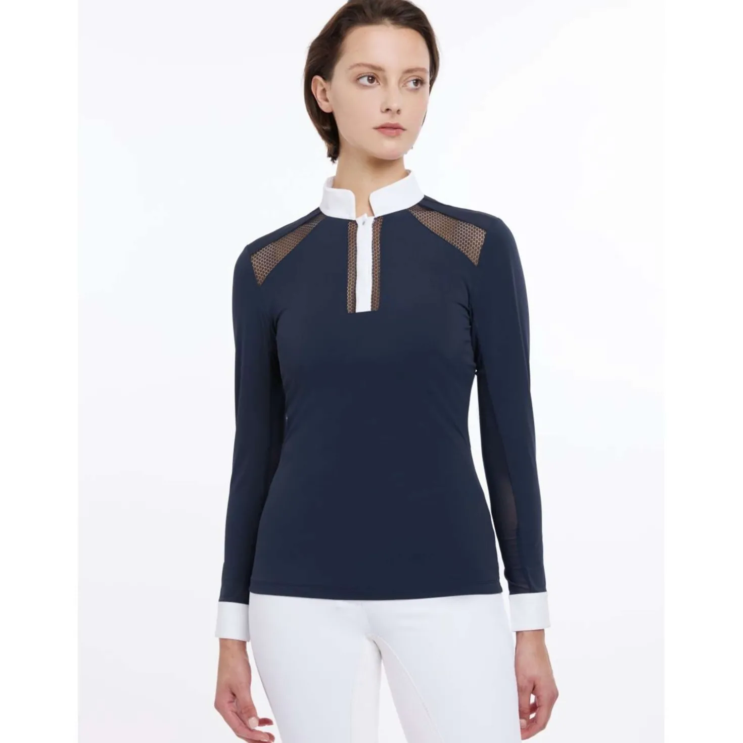 LeMieux Wedstrijdshirt Camille Lange Mouwen Navy