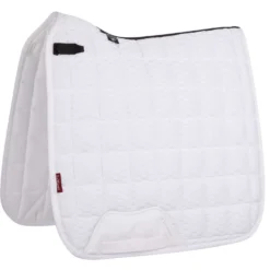 LeMieux Zadeldekje Carbon Mesh Air Square Dressuur Wit