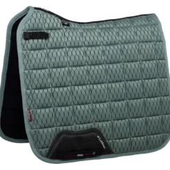 LeMieux Zadeldekje Carbon Mesh Air Square Dressuur Sage