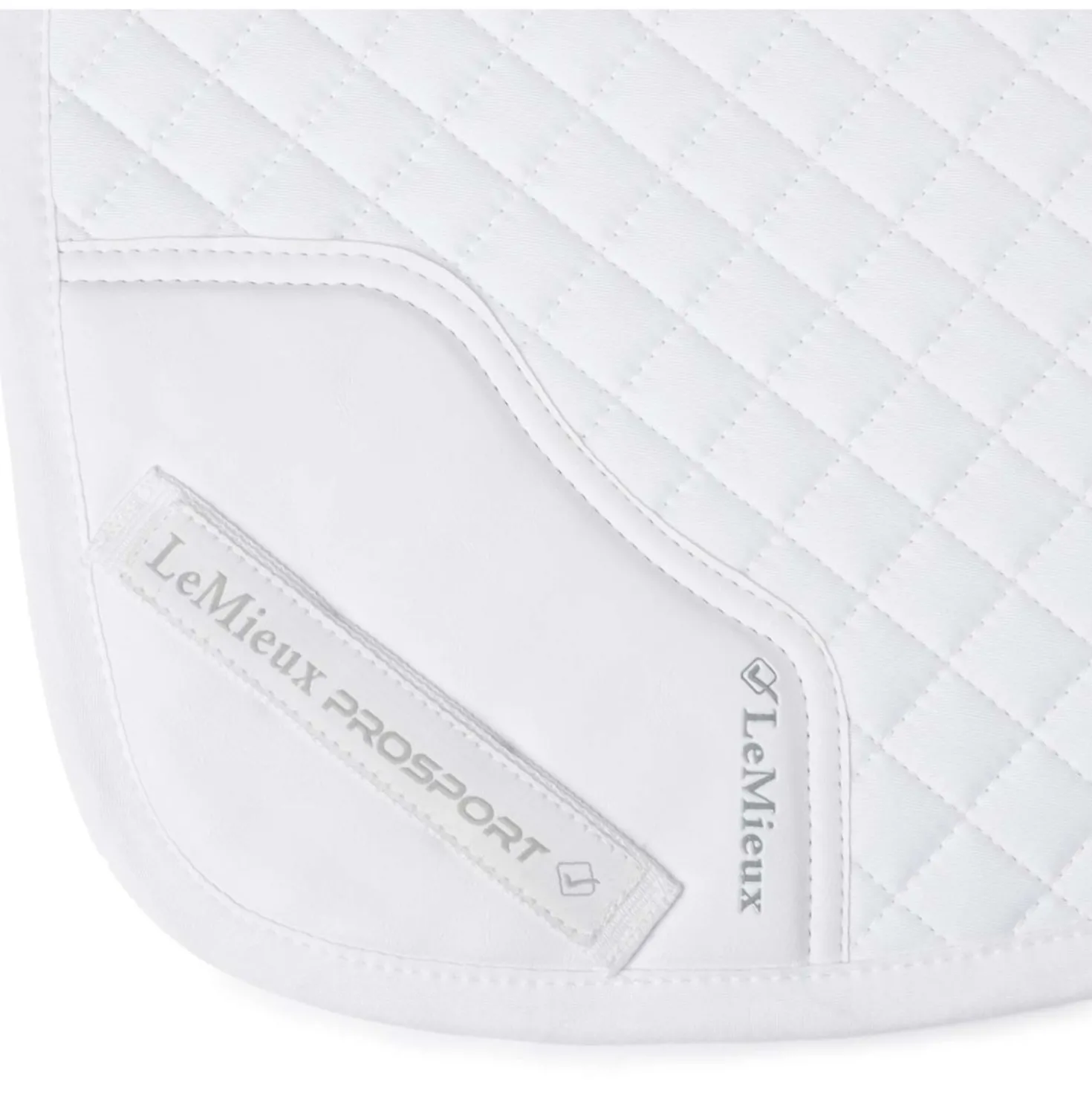 LeMieux Zadeldekje Cotton Half Square Close Contact Wit
