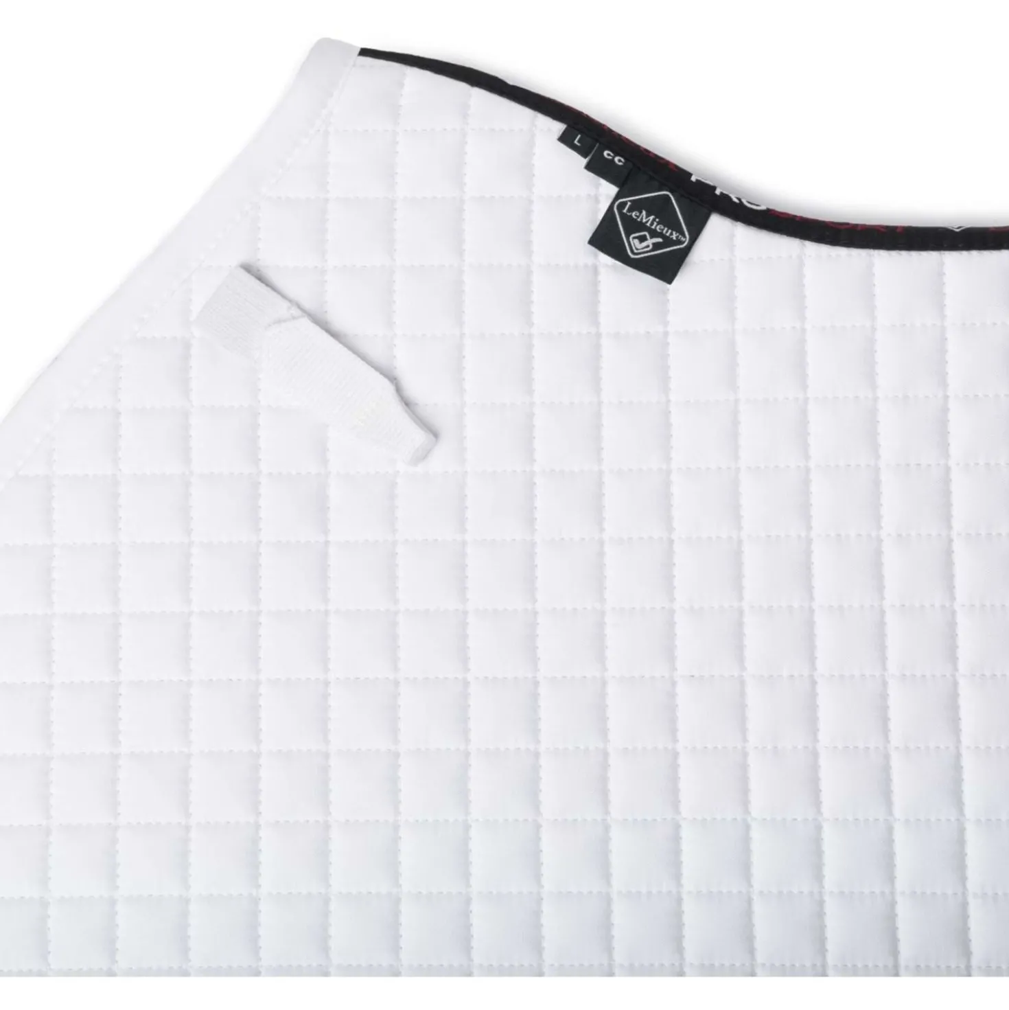 LeMieux Zadeldekje Cotton Half Square Close Contact Wit