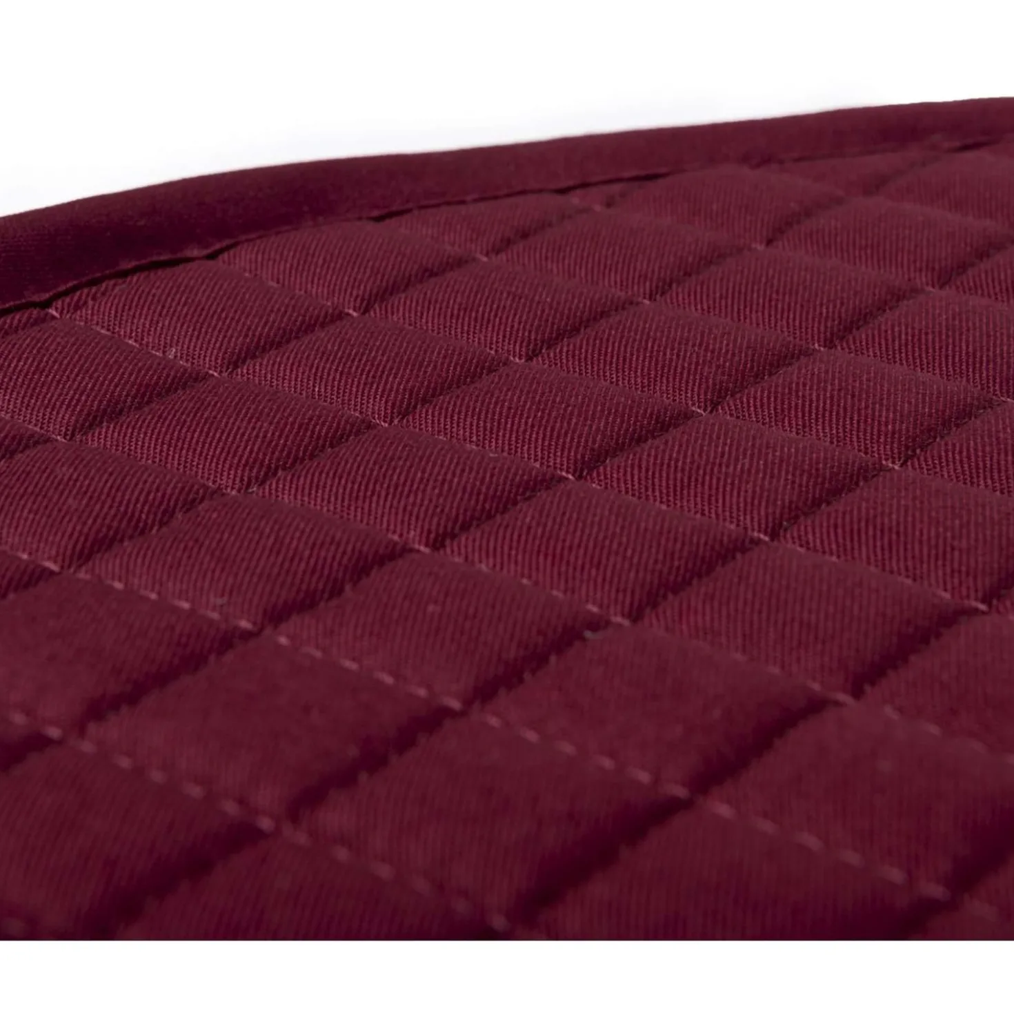 LeMieux Zadeldekje Cotton Square Close Contact Burgundy