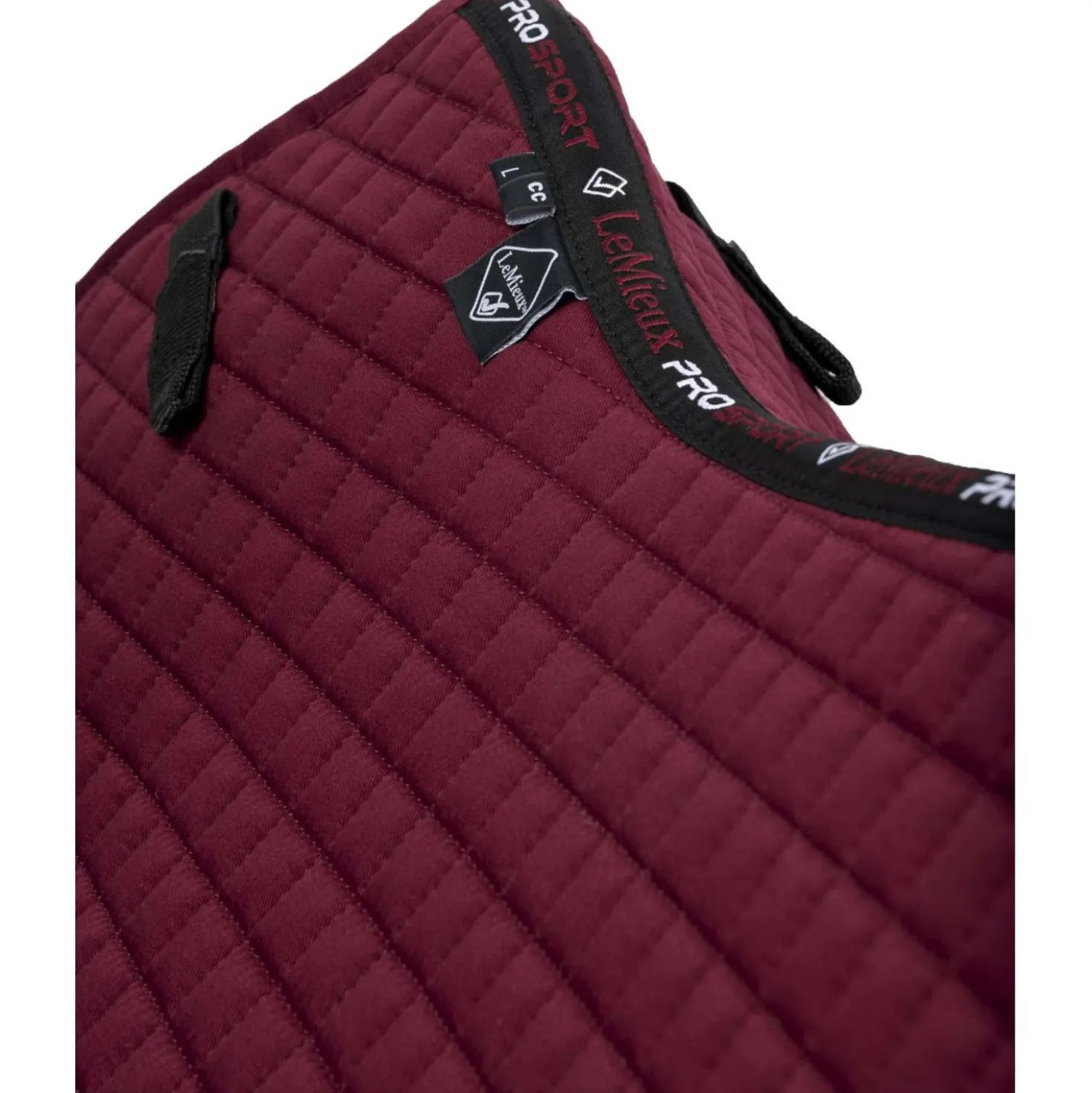LeMieux Zadeldekje Cotton Square Close Contact Burgundy