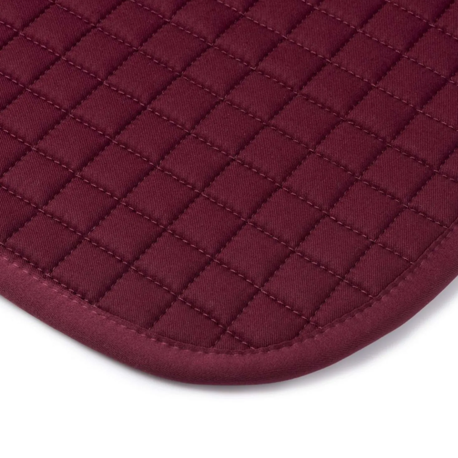 LeMieux Zadeldekje Cotton Square Close Contact Burgundy