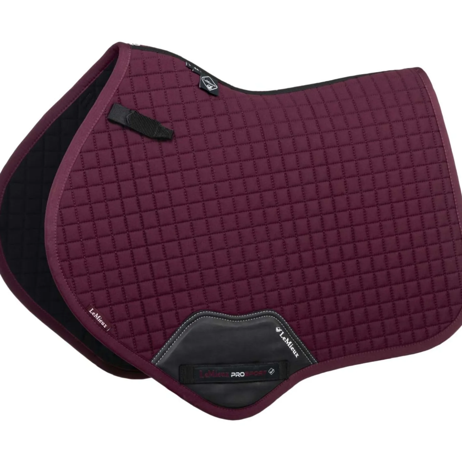 LeMieux Zadeldekje Cotton Square Close Contact Burgundy