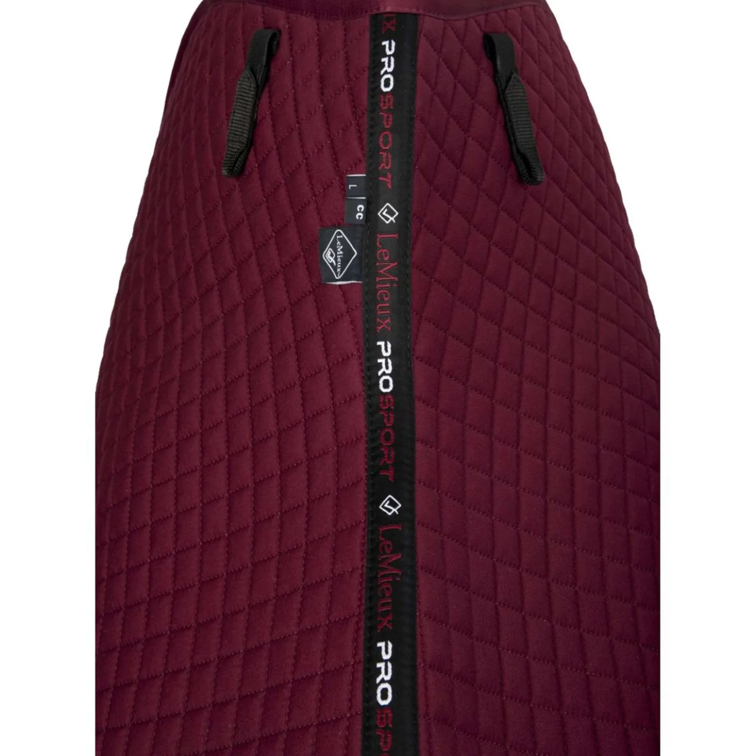 LeMieux Zadeldekje Cotton Square Close Contact Burgundy