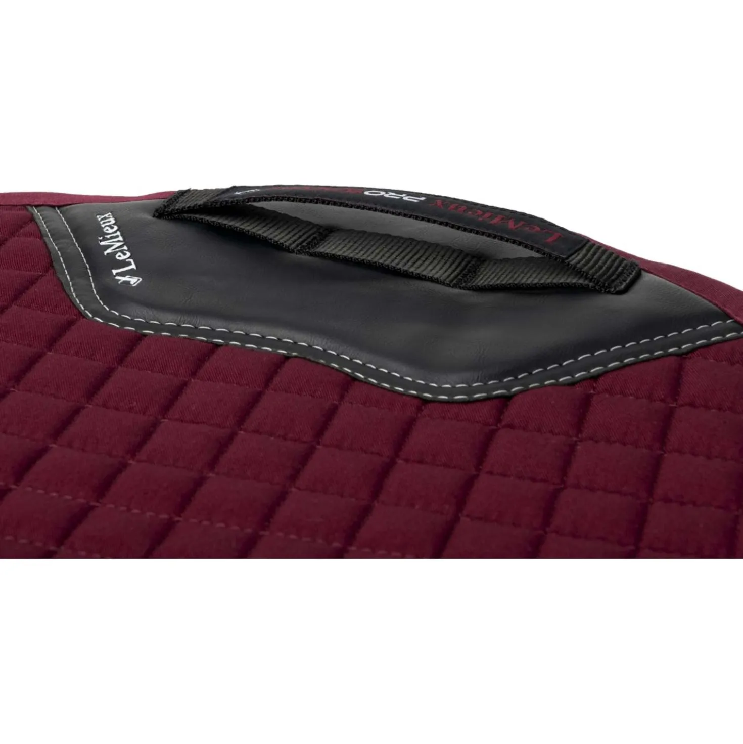 LeMieux Zadeldekje Cotton Square Close Contact Burgundy