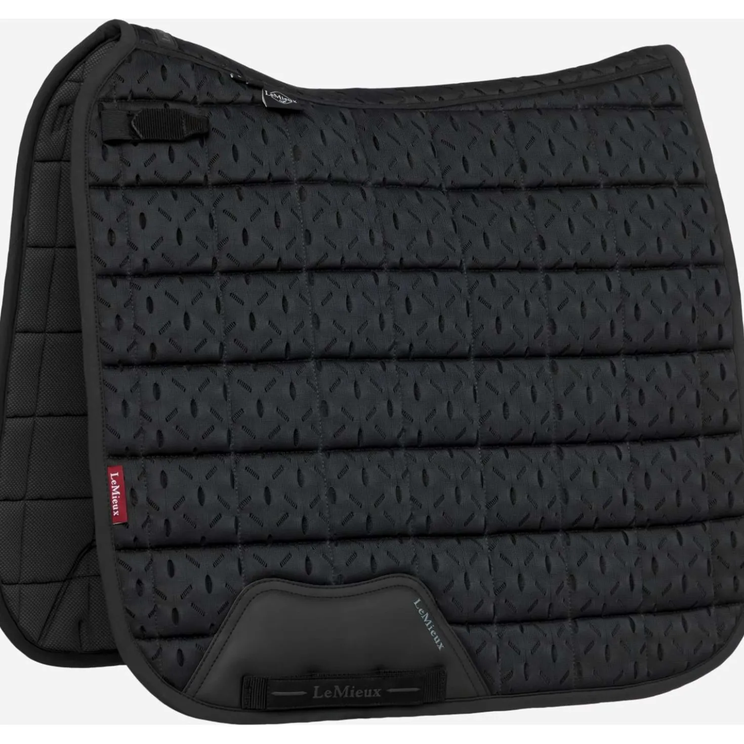 LeMieux Zadeldekje 3D Mesh Self-Cool Square Dressuur Zwart
